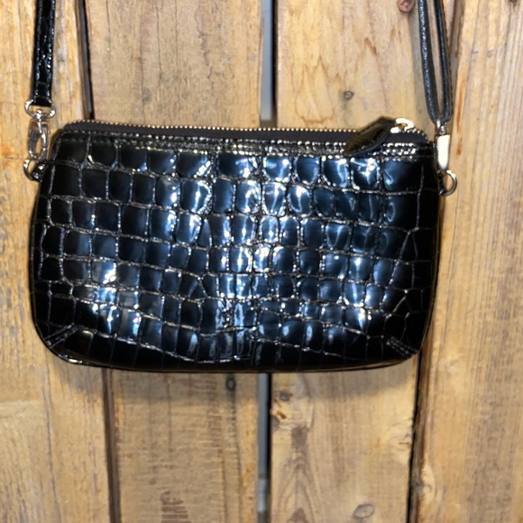 Brighton Black Patent Leather Crossbody - Picture 6 of 9